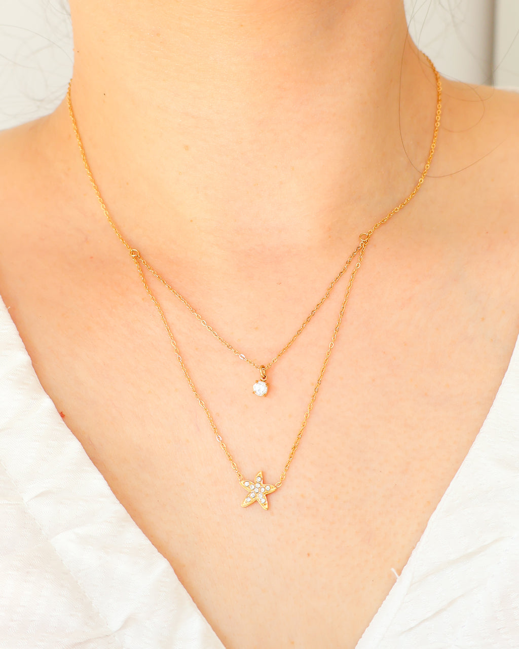 Colar duplo Estrela