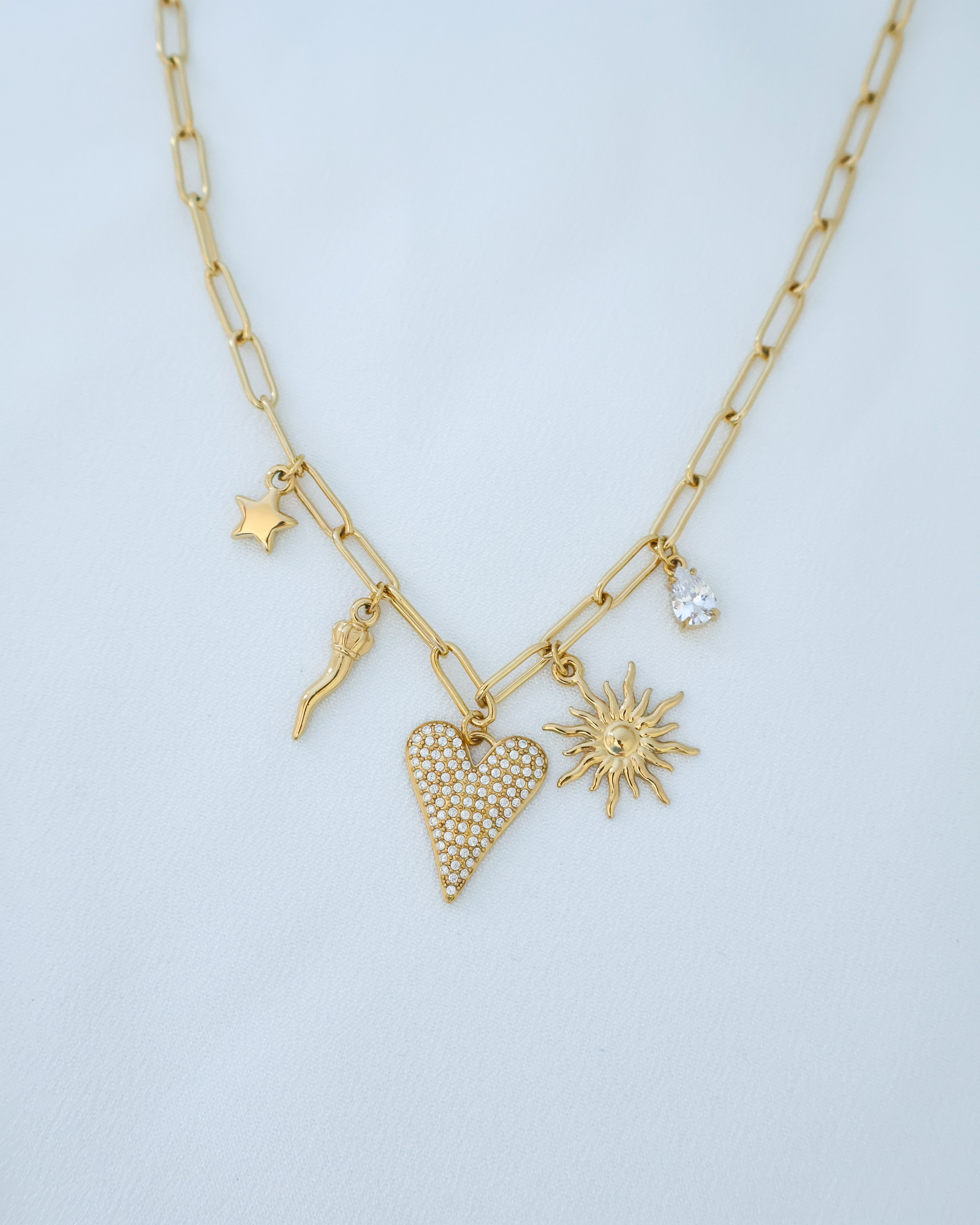 Colar Golden Heart