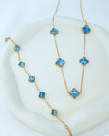 Conjunto Aurea - Azul dourado