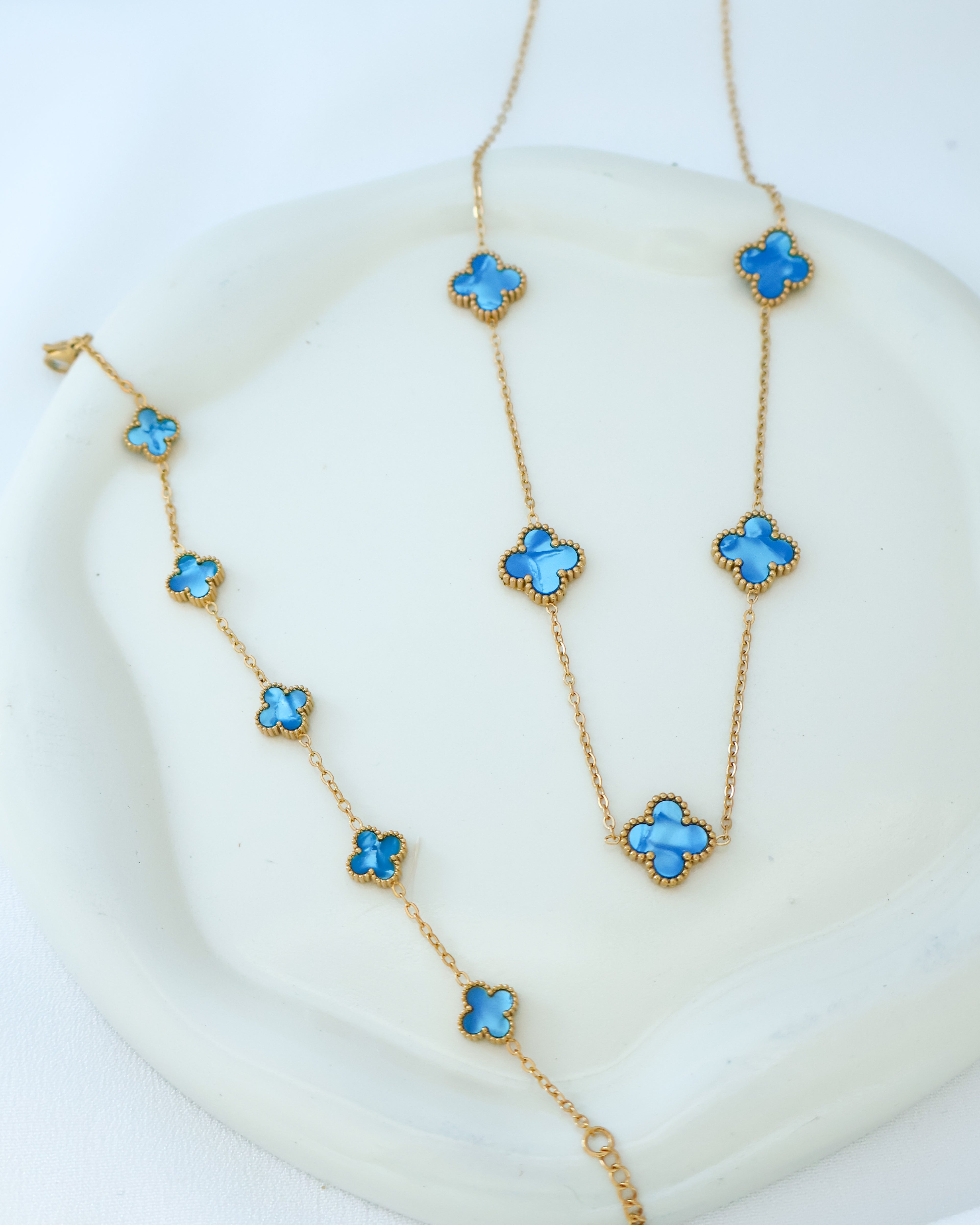 Conjunto Aurea - Azul dourado