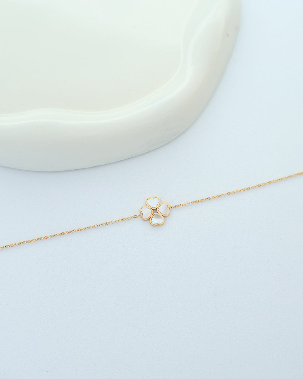 Pulseira Trevo dourado