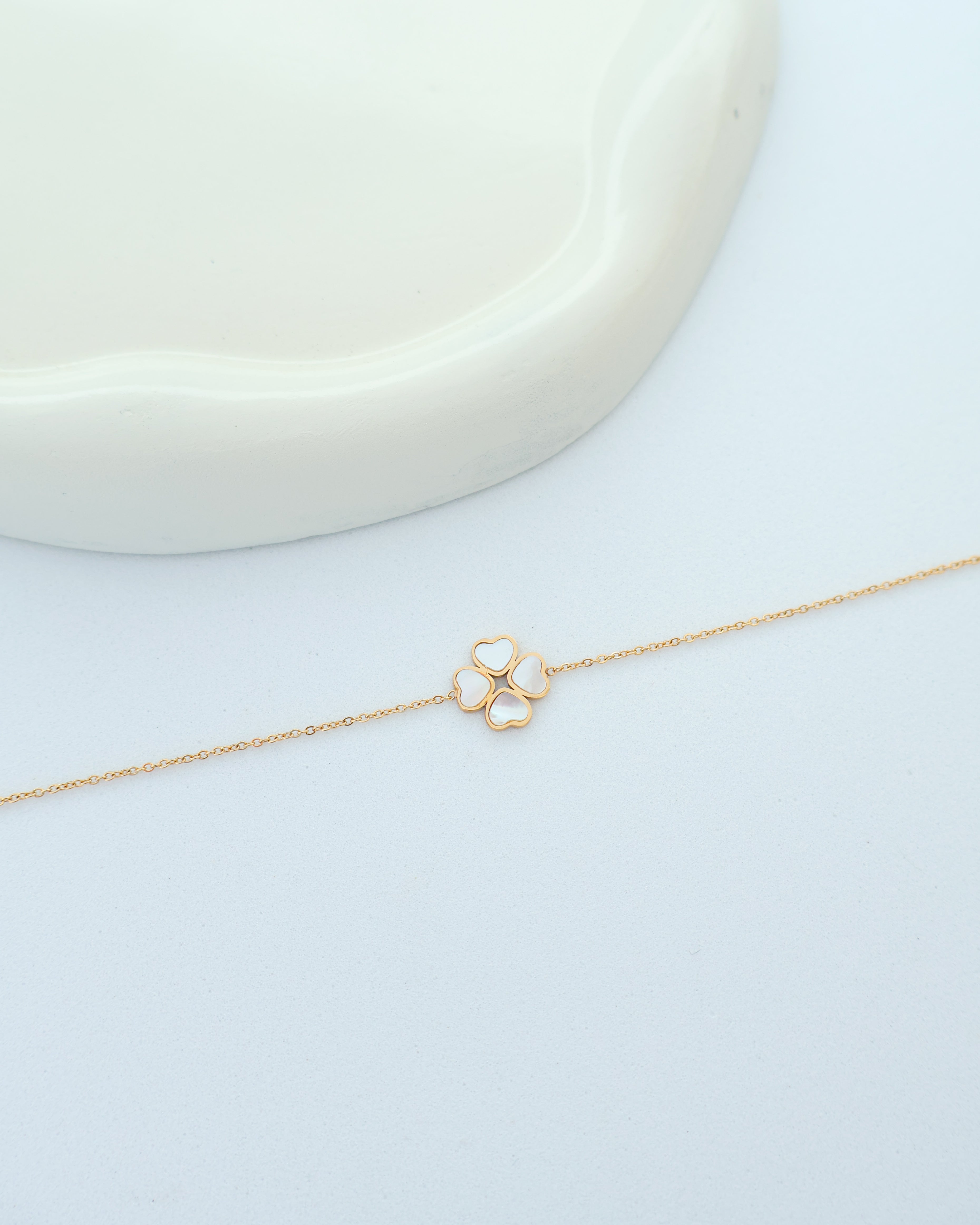 Pulseira Trevo dourado