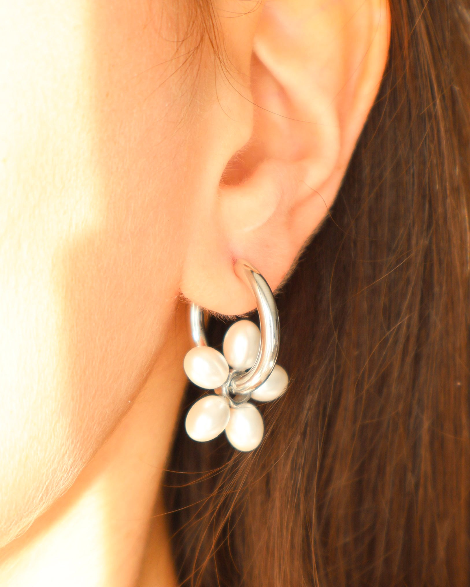 Argolas Flor - Zoe