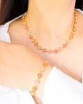Conjunto Lucky Glow cor-de-rosa
