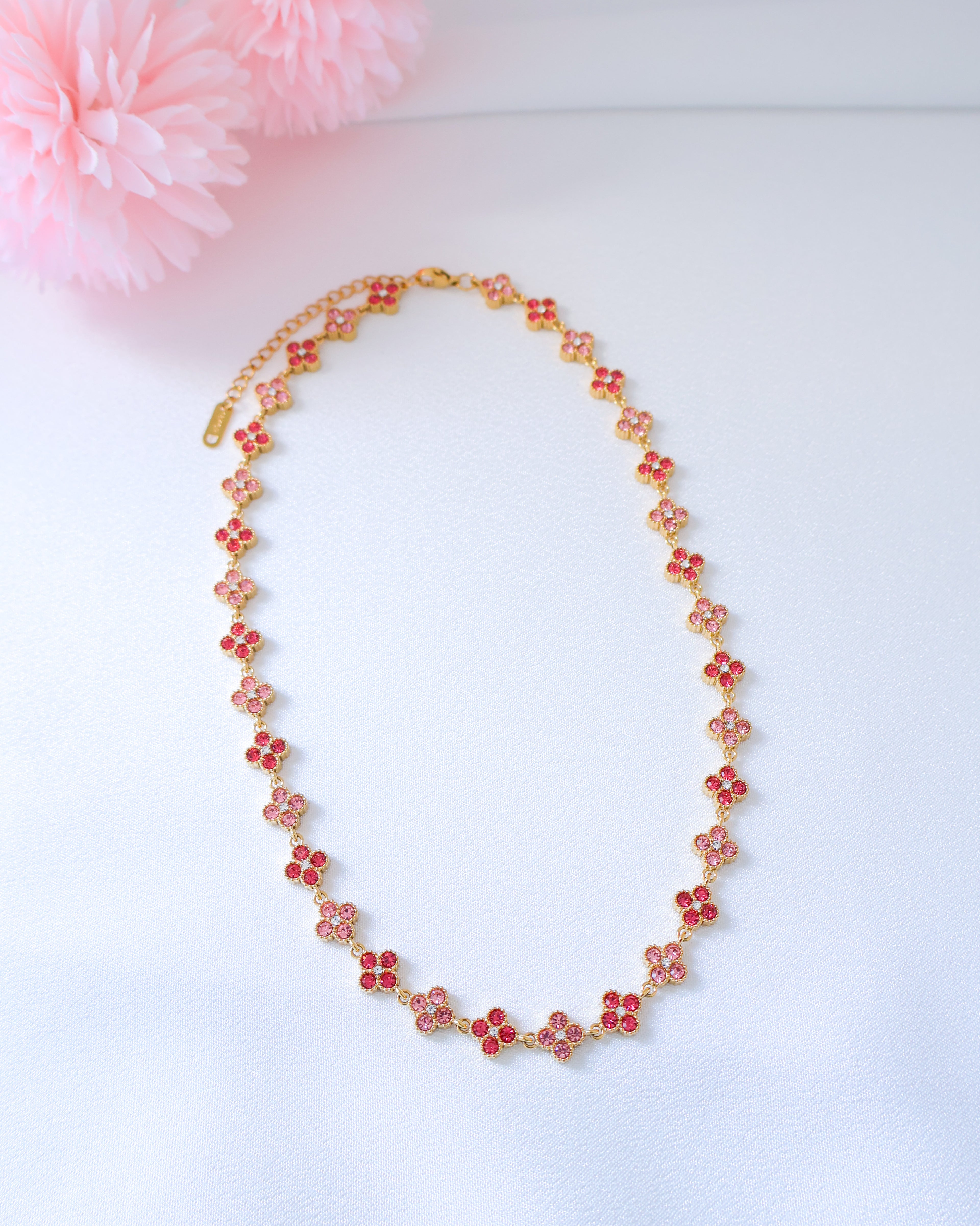 Colar Lucky Glow cor-de-rosa